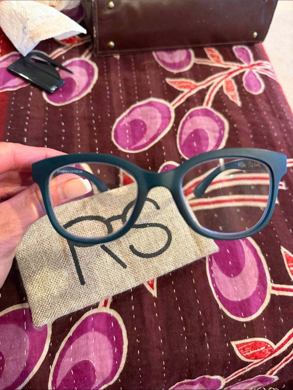 Stay Golden Matte Teal Cat-Eye Reading Glasses for Women +2.50